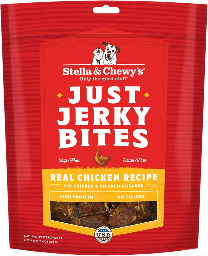 Stella & Chewy's Dog Treat Just Jerky Bites Real Chicken Recipe