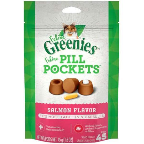 Greenies Cat Treat Feline Pill Pockets Salmon Flavor