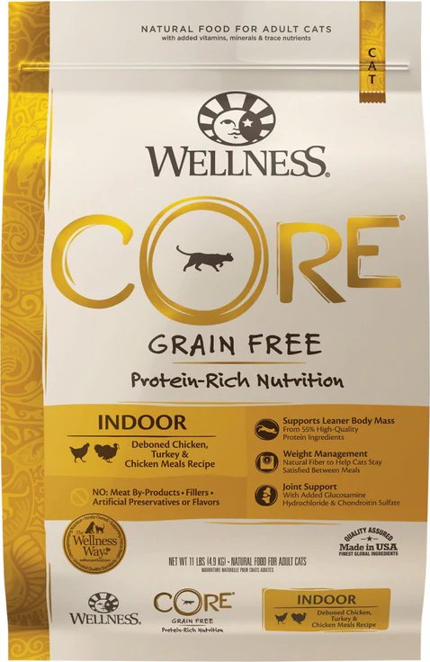 Wellness Dry Cat Food Core Indoor Chicken &amp; Turkey Recipe