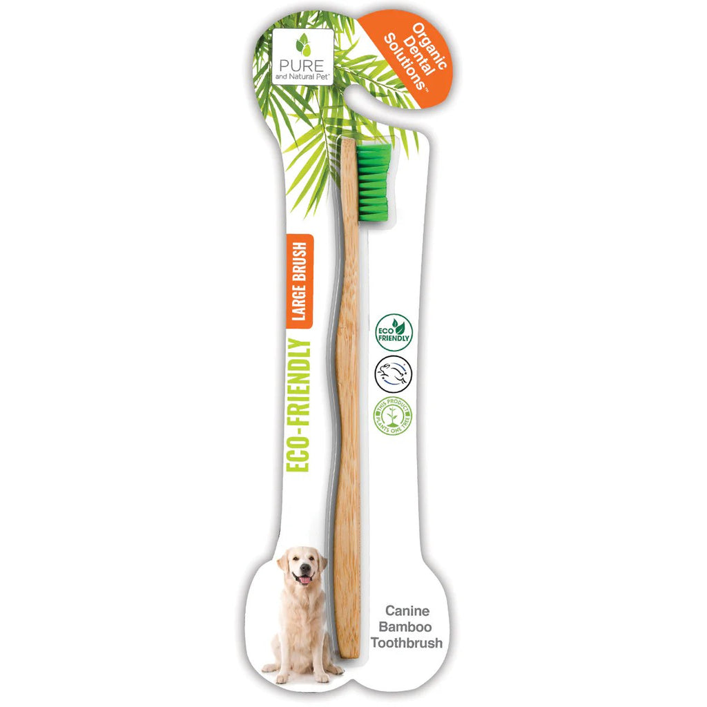 Pure & Natural Pet Eco-Friendly Canine Bamboo Toothbrush