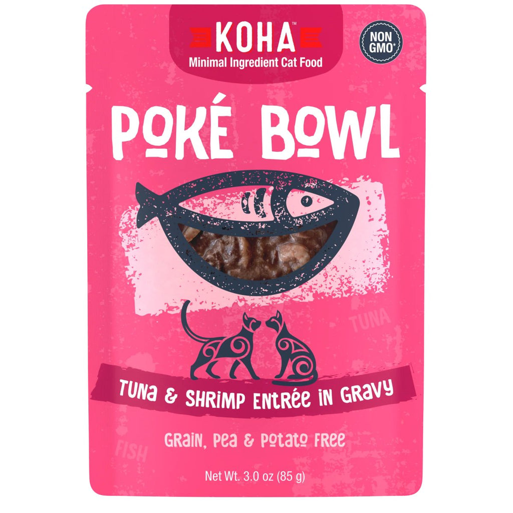 Koha Wet Cat Food Poké Bowl Tuna & Shrimp Entrée in Gravy