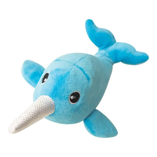 SnugArooz Dog Toy Baby Nikki the Narwhal