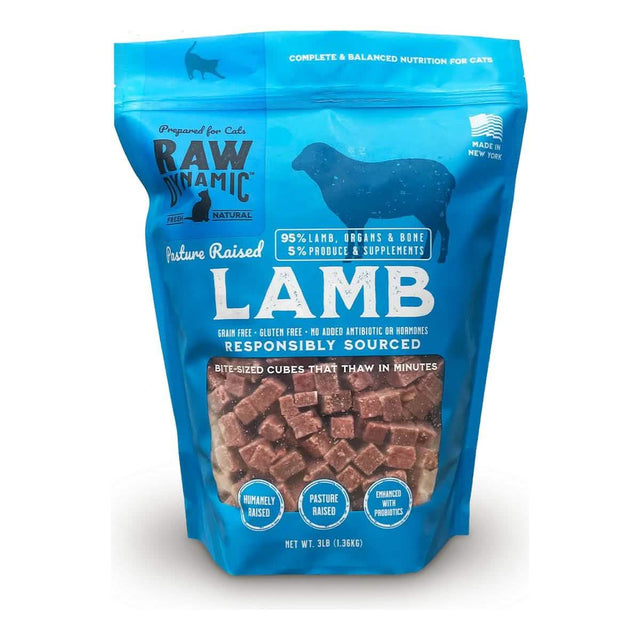 Raw Dynamic Raw Frozen Cat Food Pasture Raised Lamb Formula