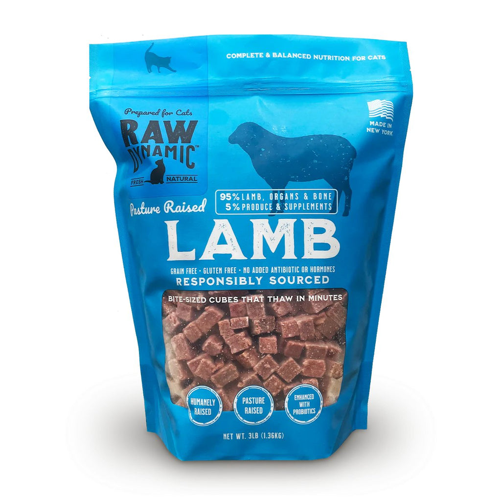 Raw Dynamic Raw Frozen Cat Food Pasture Raised Lamb Formula