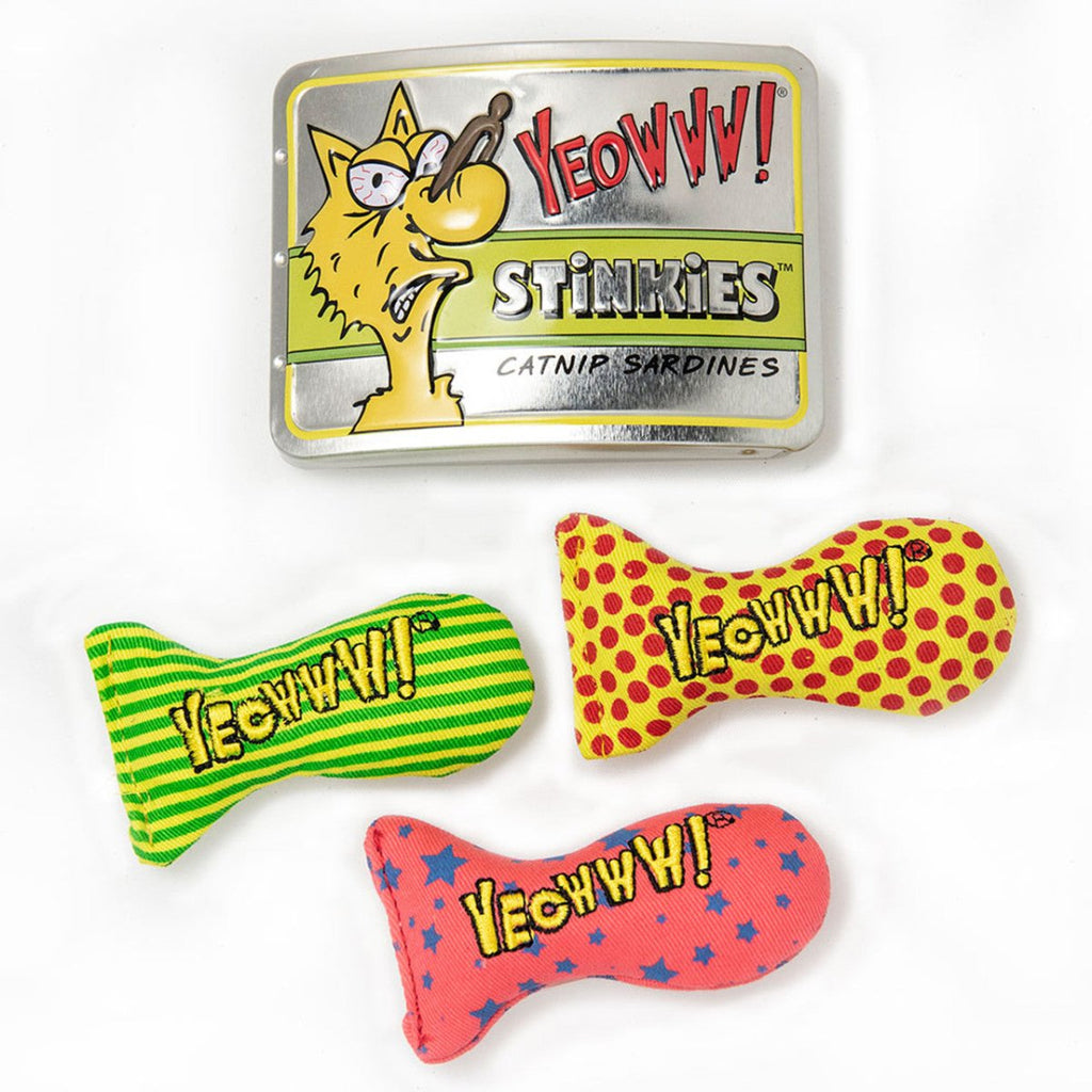 Yeowww! Catnip Cat Toy Tin of Stinkies Sardines