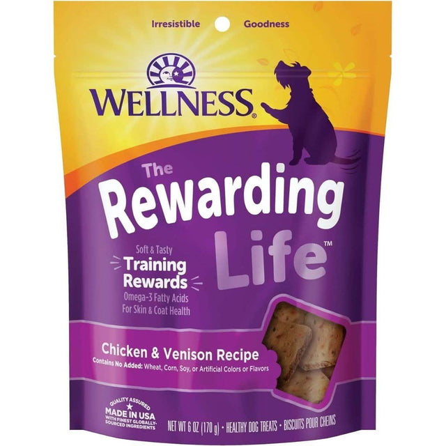 Wellness Dog Treats Soft & Chewy Rewarding Life Chicken & Venison Recipe