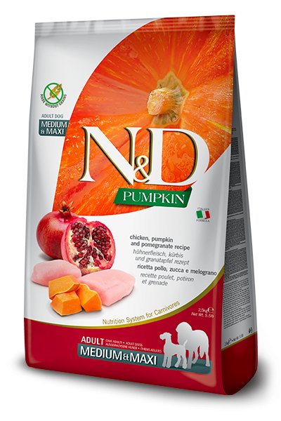 Farmina Dry Dog Food N&amp;D Pumpkin Adult Medium &amp; Maxi Chicken