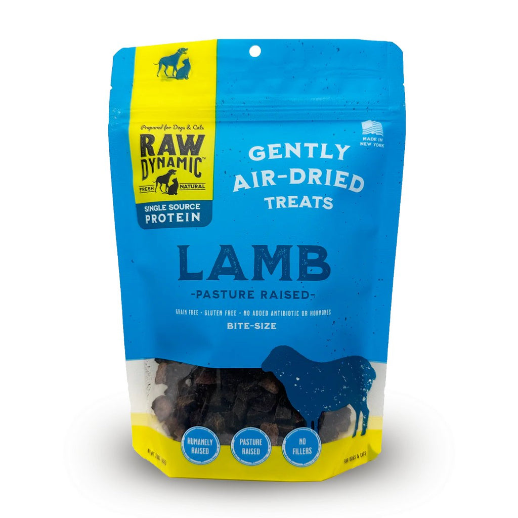 Raw Dynamic Dog Treat Air-Dried Bite-Size Lamb