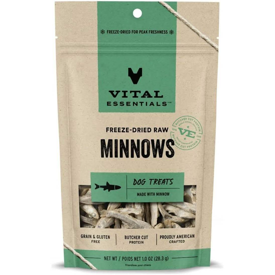 Vital Essentials Dog Treat Freeze-Dried Raw Minnows