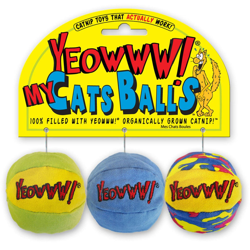 Yeowww! Catnip Cat Toy My Cats Balls (3 Pack)