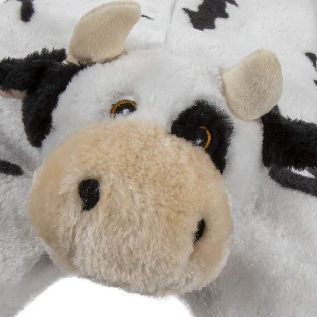 GoDog Dog Toy Barnyard Buddies Flattie Cow