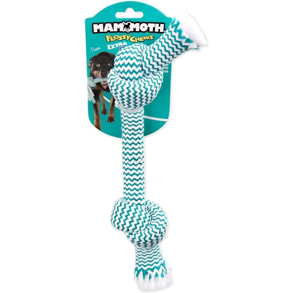 Mammoth Dog Toy Flossy Chews Color Rope Bone - Assorted Sizes and Colors