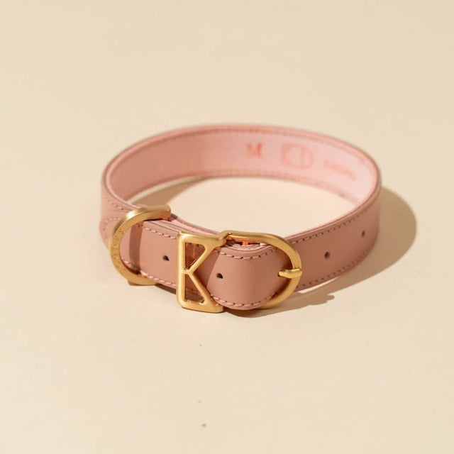 KanDog Macaron Leather Collar - Pink