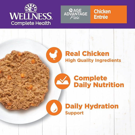 Wellness Wet Cat Food Age Advantage 7+ Chicken Entrée