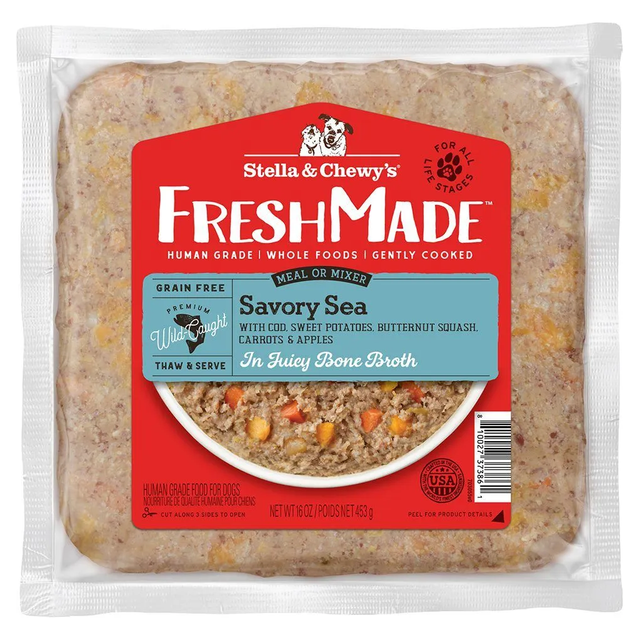 Stella & Chewy's Cooked Frozen Dog Food FreshMade Savory Sea