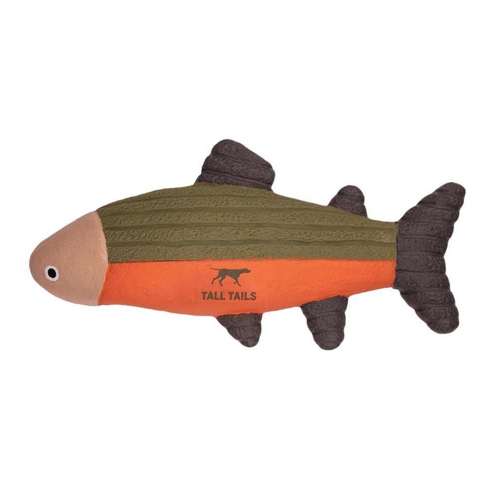 Tall Tails Dog Toy Latex Squeaker Fish