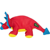 GoDog Dog Toy Double Chew Guard Dinos Triceratops