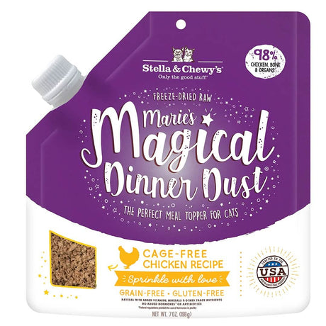 Stella &amp; Chewy's Cat Food Topper Marie's Magical Dinner Dust Chicken Recipe