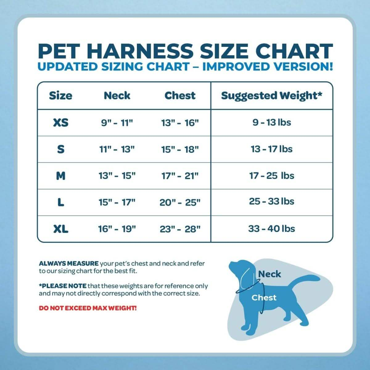 Voyager Step-In Flex Adjustable Pet Harness - Baby Blue