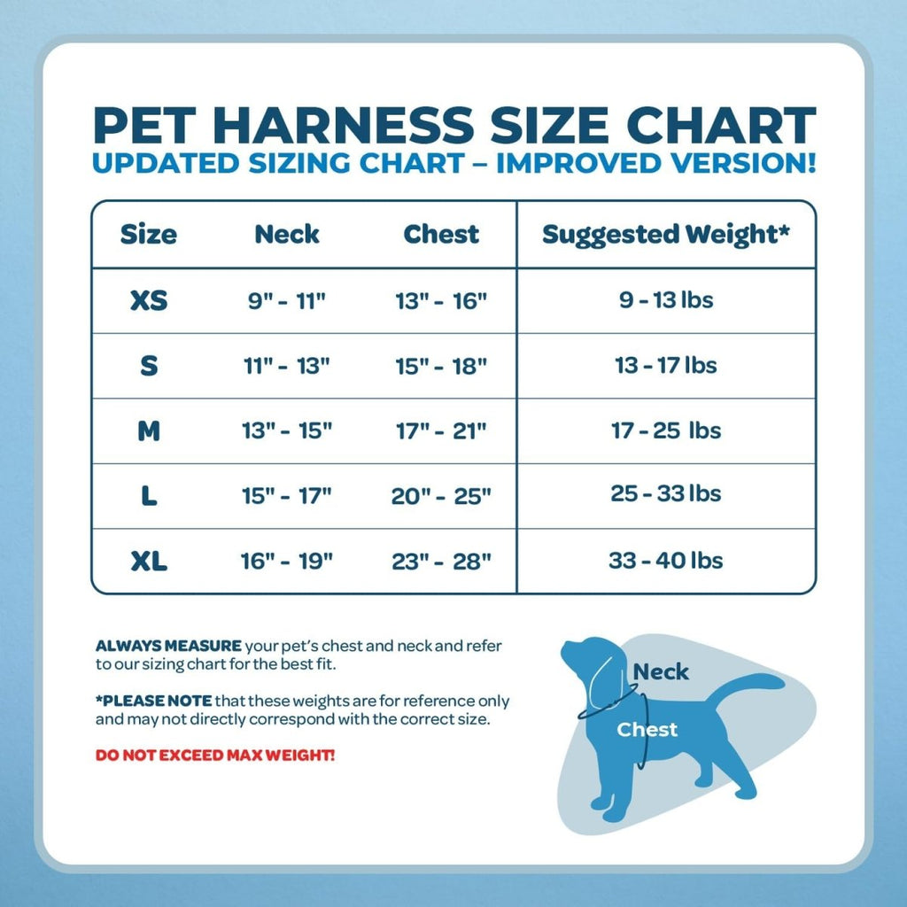 Voyager Step-In Flex Adjustable Pet Harness - Baby Blue