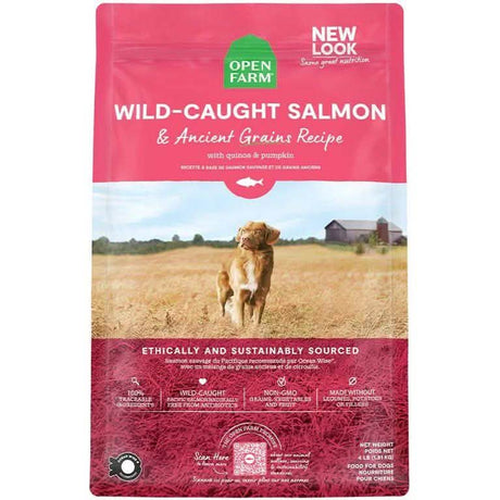 Open Farm Dry Dog Food Ancient Grains Wild-Caught Salmon Recipe