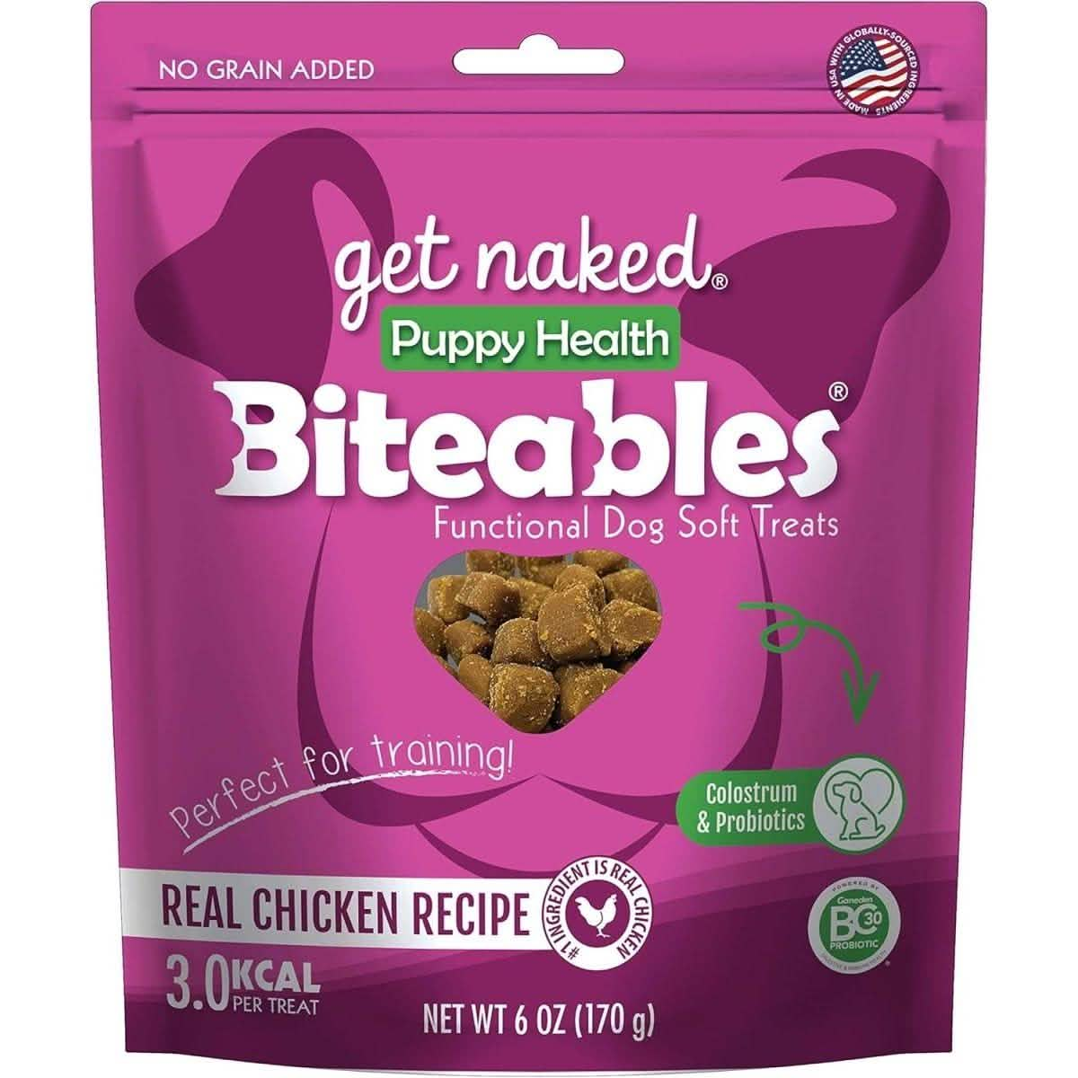 Get Naked Dog Treat Puppy Health Biteables Real Chicken Recipe