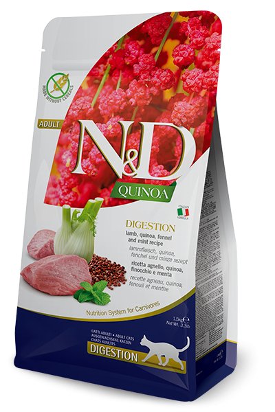 Farmina Dry Cat Food N&amp;D Quinoa Digestion Lamb