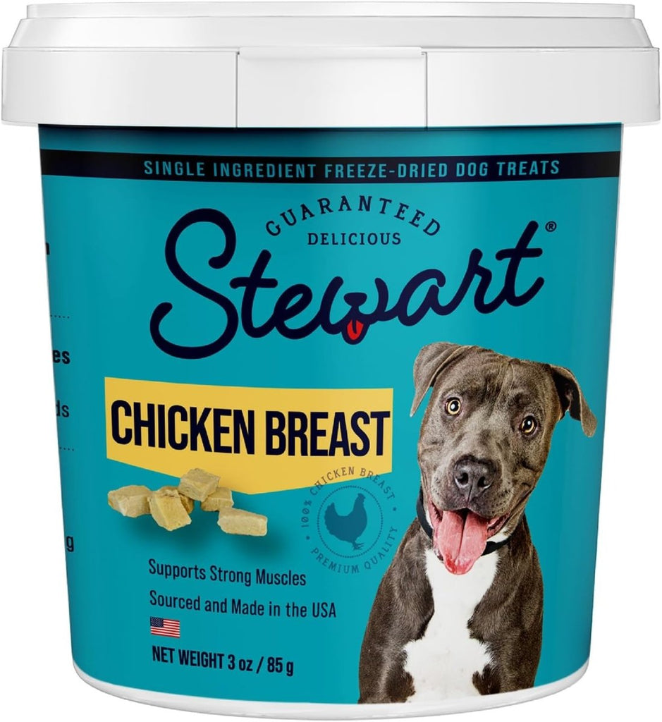 Stewart Dog Treat Freeze-Dried Chicken Breast Tub