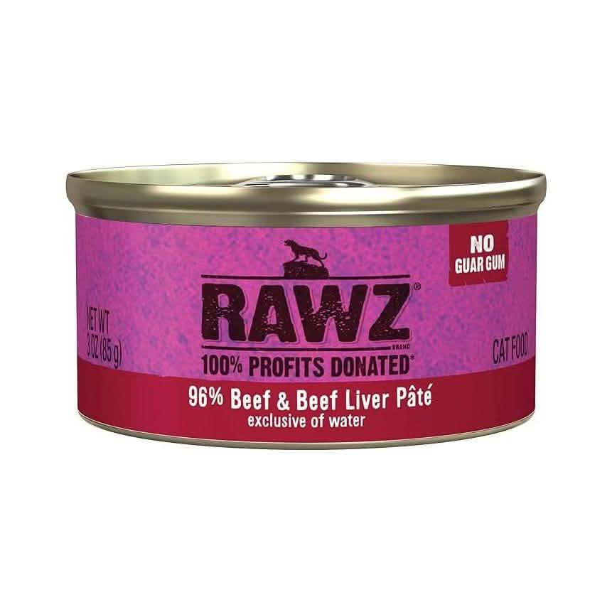 RAWZ 96% Beef & Beef Liver Pâté Cat Food