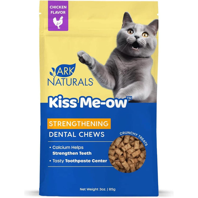 Ark Naturals Cat Treat Kiss Me-ow Strengthening Dental Chews