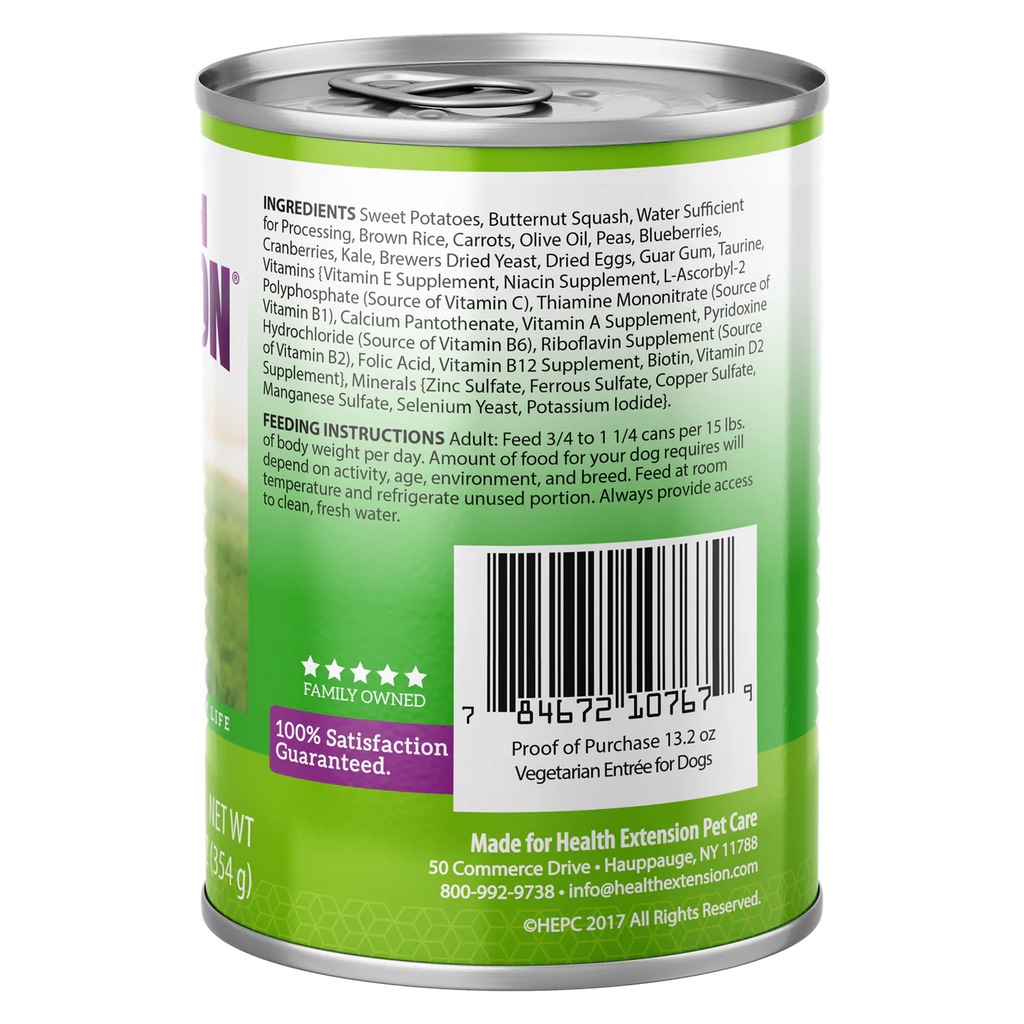 Health Extension Wet Dog Food Vegetarian Entree