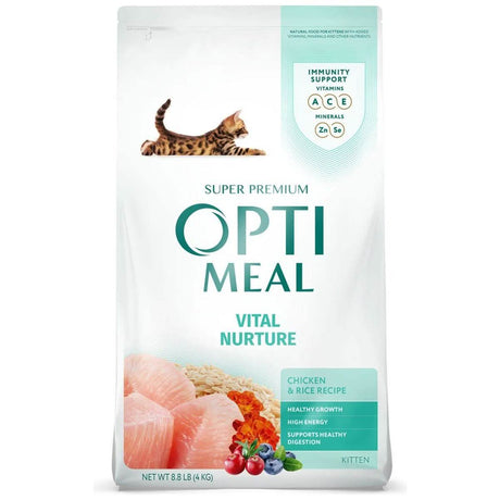 Opti Meal Dry Cat Food Vital Nurture Chicken & Rice Recipe for Kittens