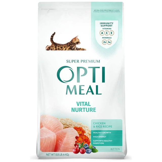 Opti Meal Dry Cat Food Vital Nurture Chicken & Rice Recipe for Kittens