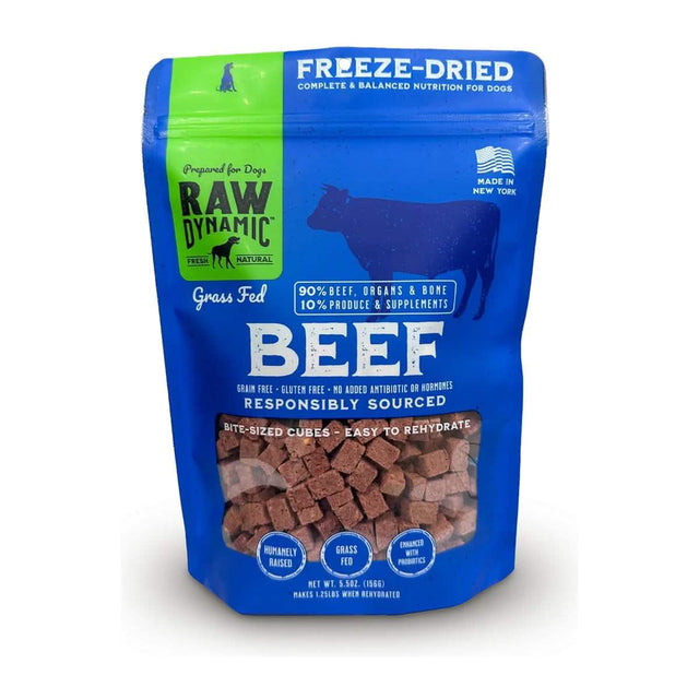 Raw Dynamic Freeze-Dried Dog Food Grass Fed Beef