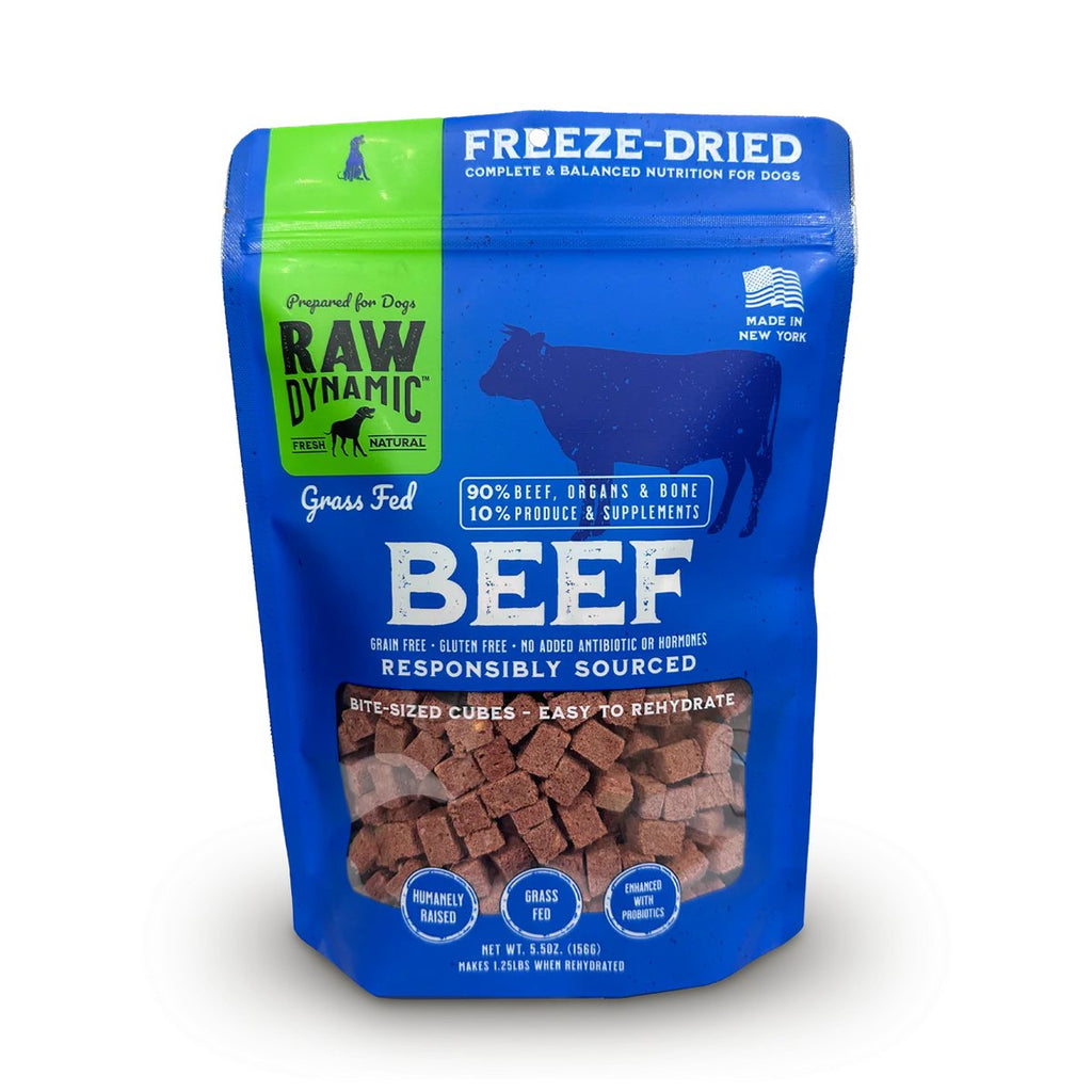 Raw Dynamic Freeze-Dried Dog Food Grass Fed Beef