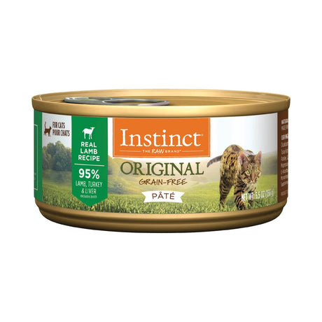 Instinct Wet Cat Food Original Pate 95% Real Lamb Recipe