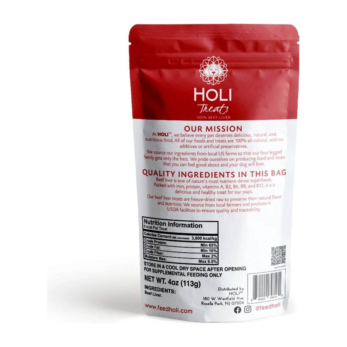 Holi Dog Treat Freeze Dried Beef Liver