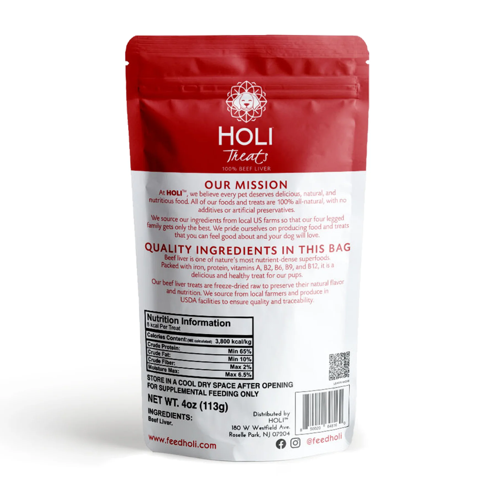 Holi Dog Treat Freeze Dried Beef Liver