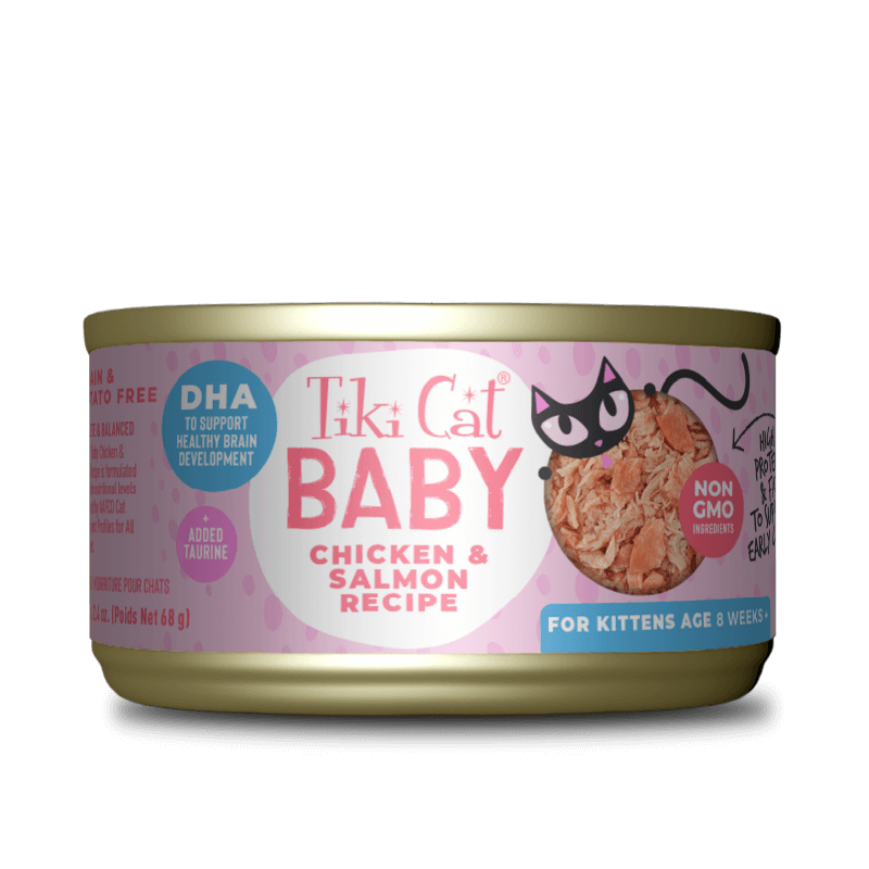 Tiki Cat Baby Chicken & Salmon Recipe Kitten Food