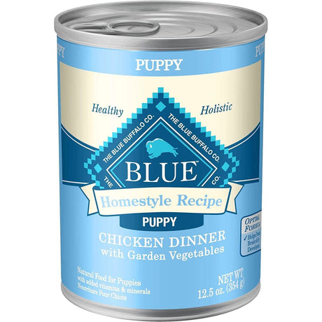 Blue Homestyle Recipe Chicken Dinner With Garden Vegetables Food for Puppies