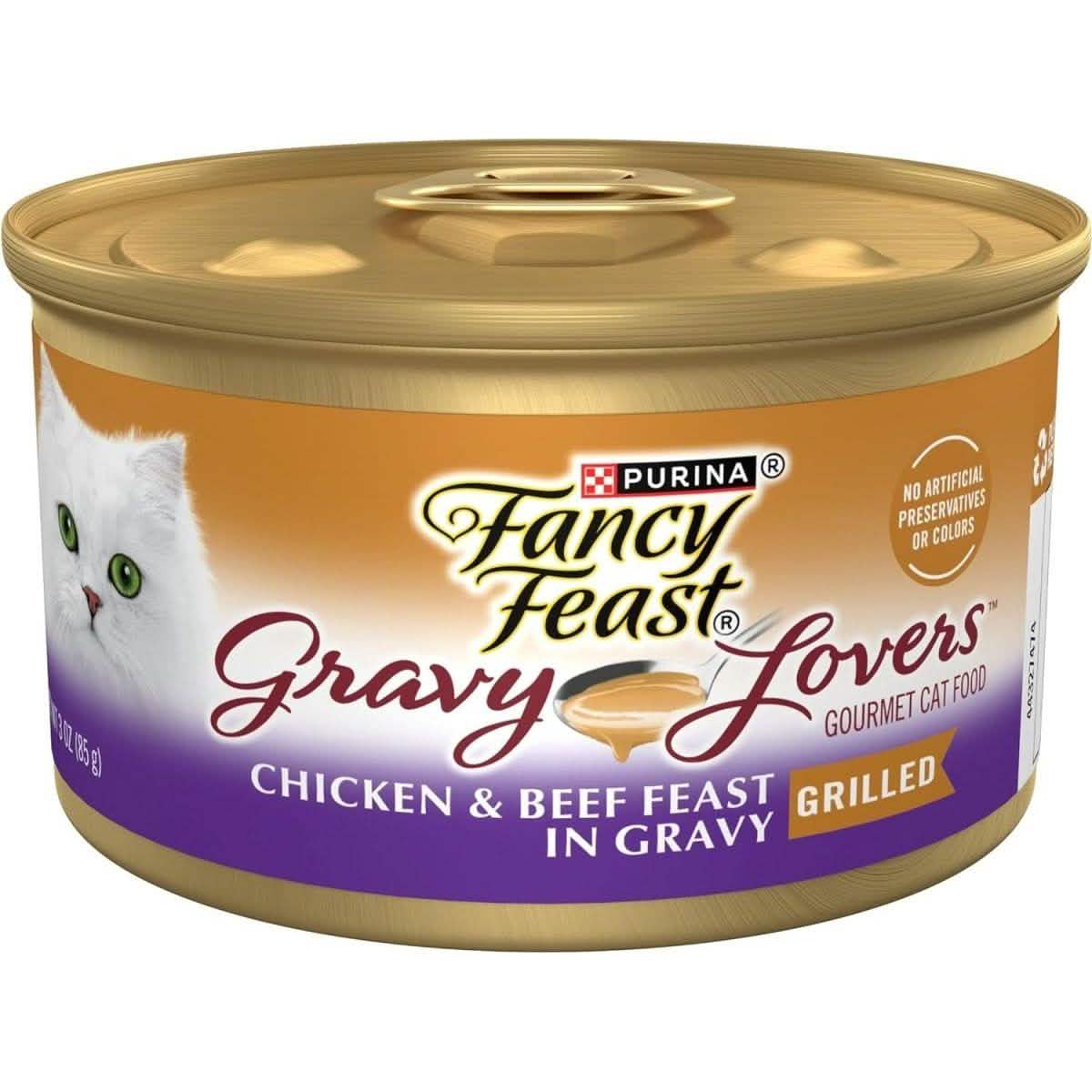 Fancy Feast Wet Cat Food Gravy Lovers Chicken & Beef Feast in Gravy