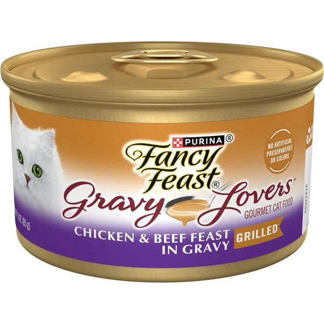 Fancy Feast Wet Cat Food Gravy Lovers Chicken & Beef Feast in Gravy