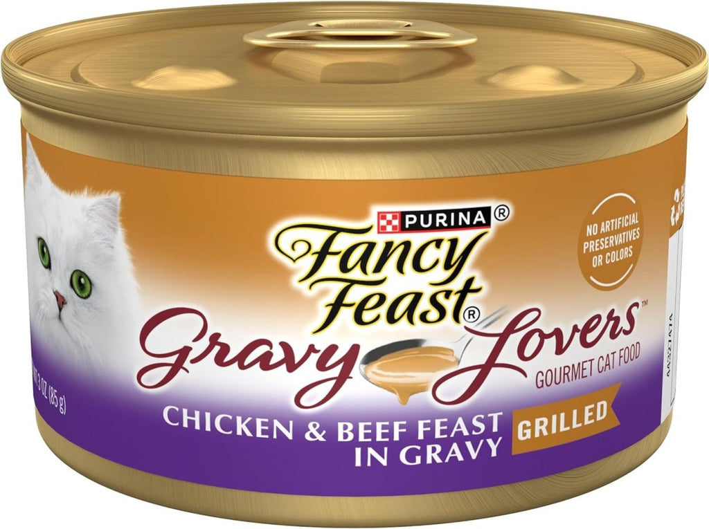 Fancy Feast Wet Cat Food Gravy Lovers Chicken & Beef Feast in Gravy