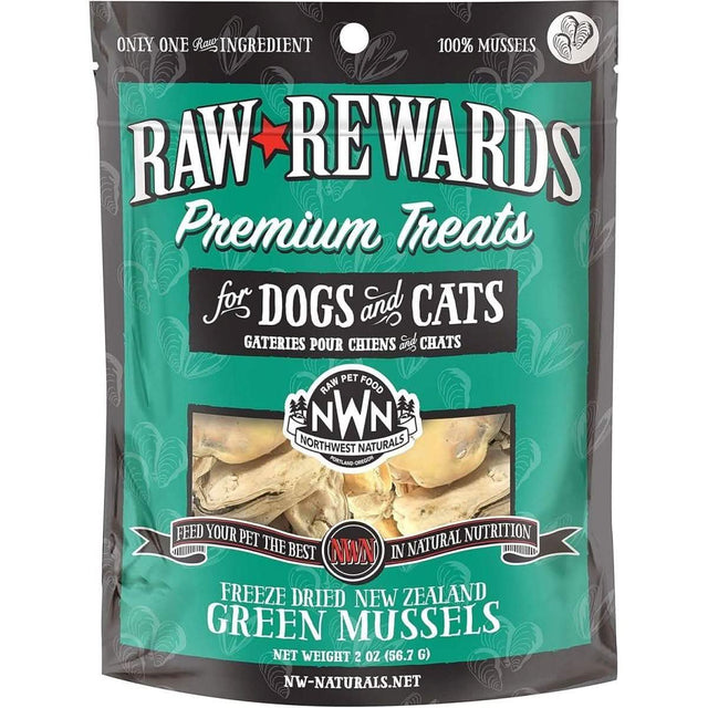 Raw Rewards Dog & Cat Treat Freeze Dried New Zealand Green Mussels