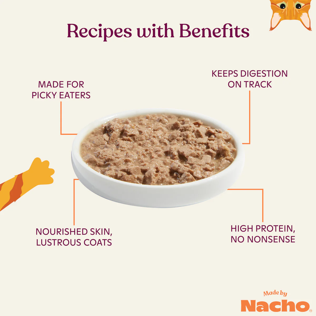 Made by Nacho Wet Cat Food Minced Salmon & Sole Recipe