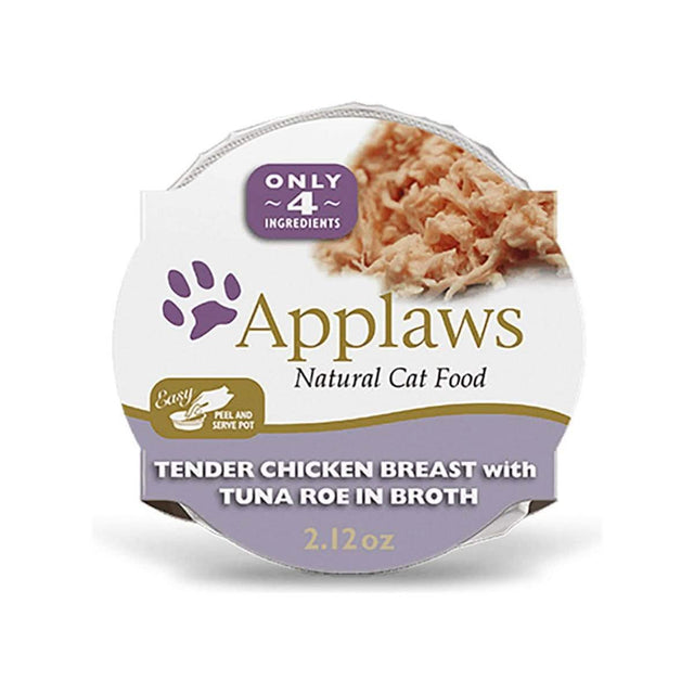 Applaws Wet Cat Food Chicken Breast with Tuna Roe Recipe in Broth