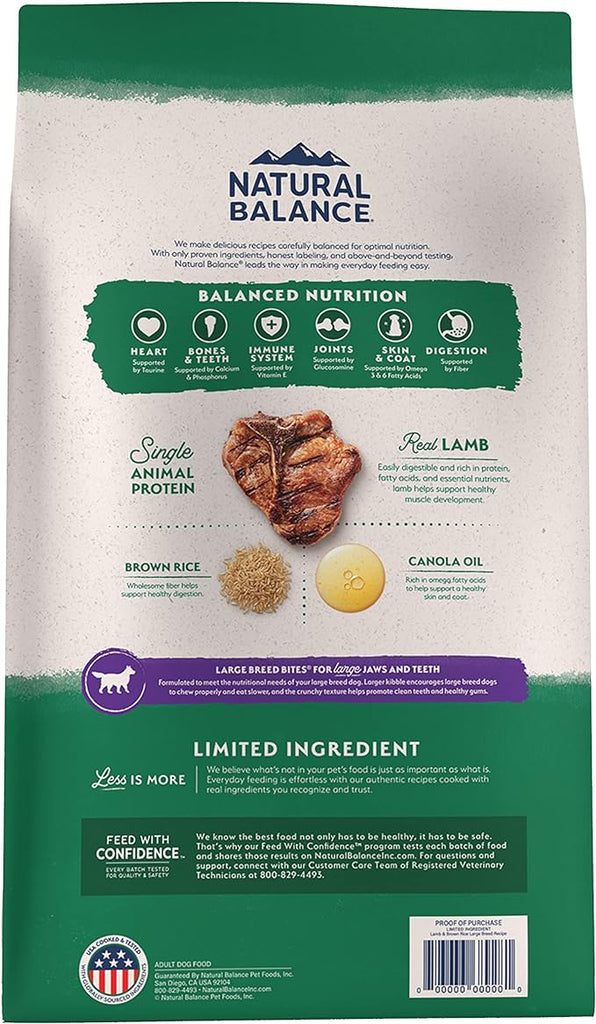 Natural Balance Wet Dog Food Limited Ingredient Lamb & Brown Rice Recipe