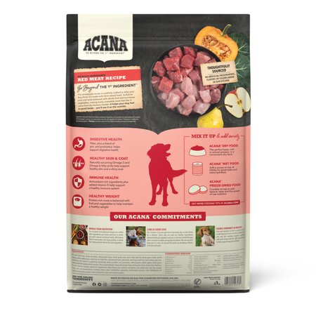 Acana Dry Dog Food Grain Free Red Meat Recipe