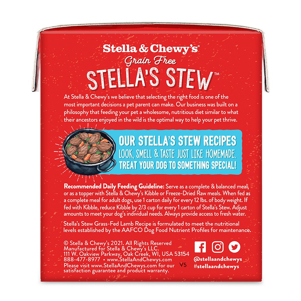 Stella & Chewy's Wet Dog Food Stella's Stew Grass-Fed Lamb Recipe