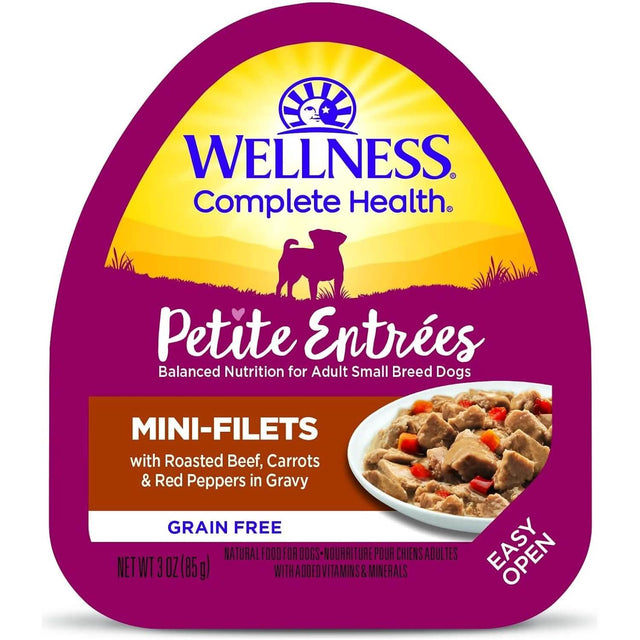 Wellness Wet Dog Food Cup Petite Entrées Casserole with Roasted Lamb, Peas & White Sweet Potatoes